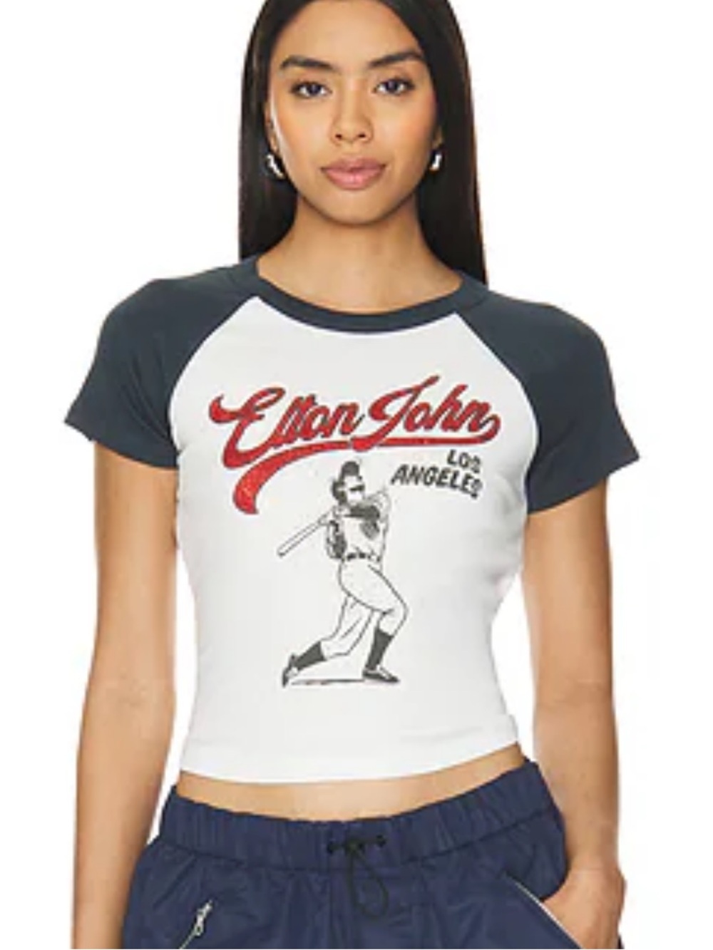Daydreamer Elton John Los Angeles Home Run Shrunken Raglan tee t shirt Revolve M
